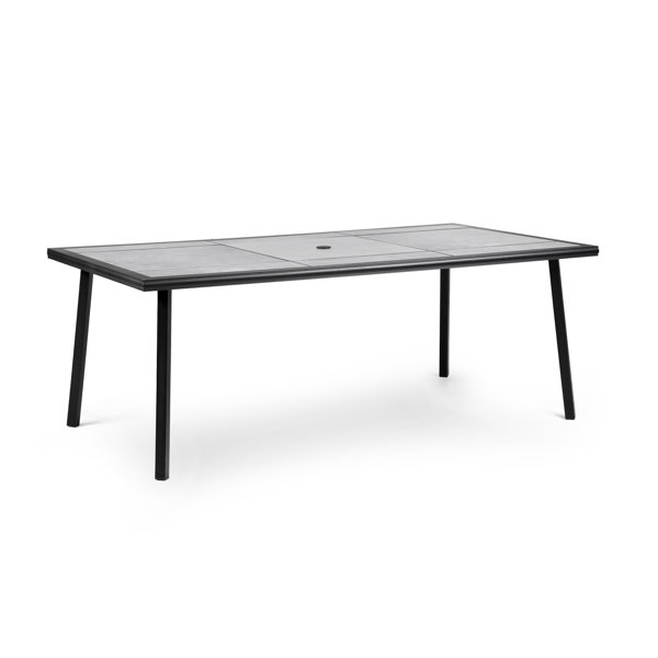 greemotion 76 Inch Long Ceramic Tile Top Outdoor Dining Table & Reviews